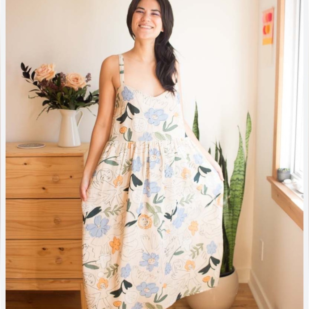 Eve gravel Lilly dress xs Small Flaw Read - Picture 3 of 7